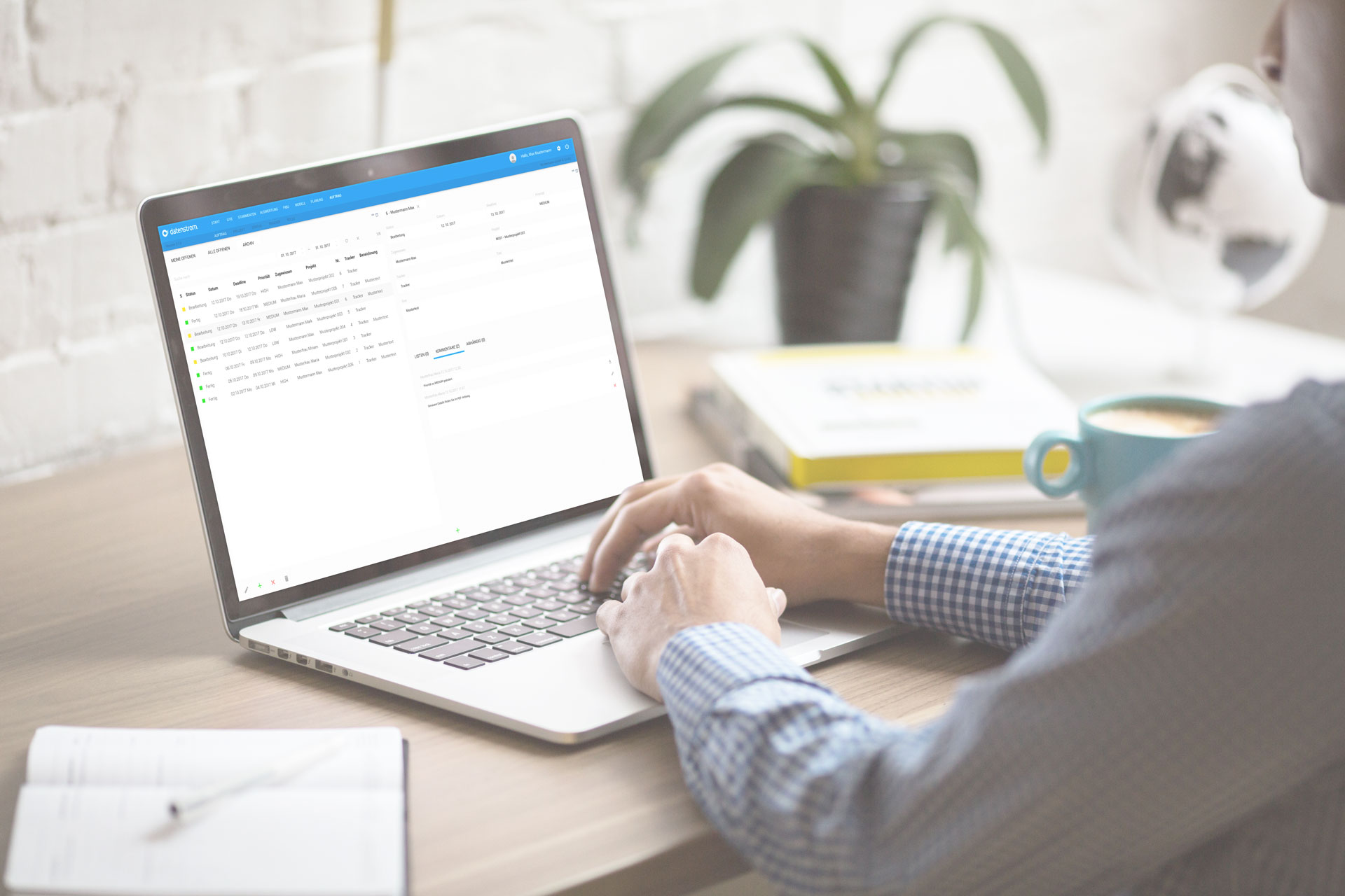 Aufträge und Tickets verwalten, priorisieren und lösen.